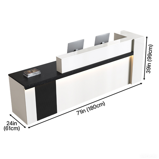 Modern Reception Desk for Front Office, Clinics and Business Spaces