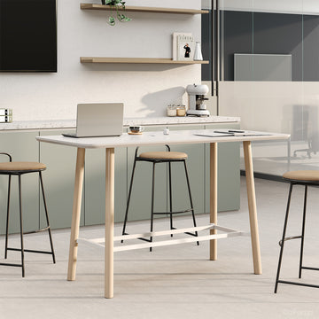 Modern Bar Height Table With Cable Management Slot
