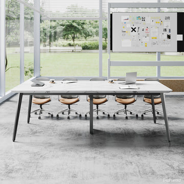 94" Conference Table with Cable Boxes and Reinforced Support Frame for 6-10 People product photo 2
