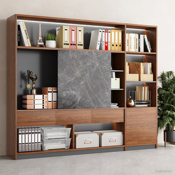 95" Modern Multi-Zone Bookshelf, All-in-One Storage Cabinet for Home and Offices product view 4