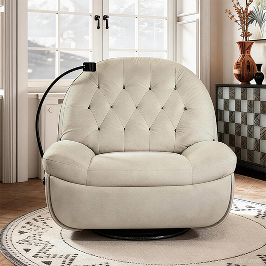 Suede Recline Single Sofa