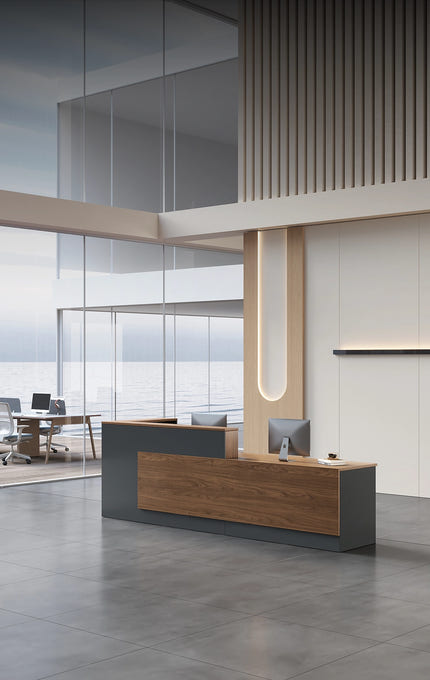 Reception desk in a modern office