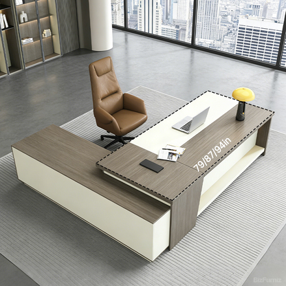 Wide Executive Desk Work Surface