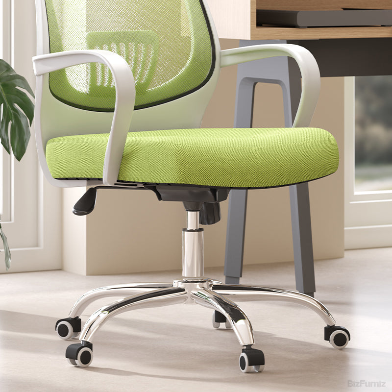 Swivel Chair with Heavy-Duty Chrome Base