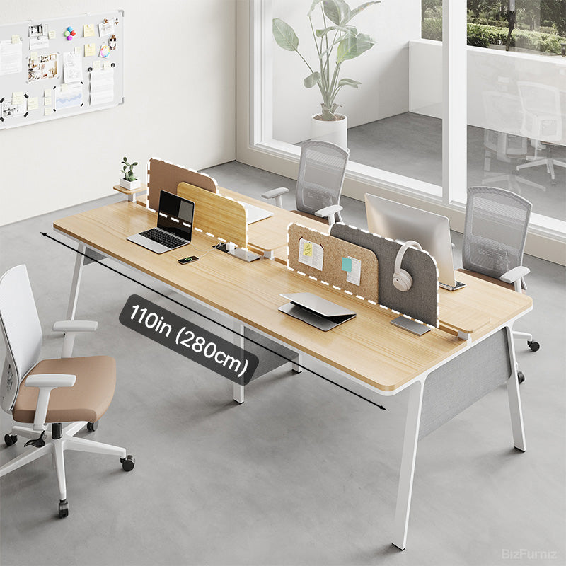 Spacious Desktop with Fabric Panel