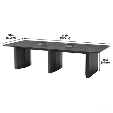 118-inch Spacious Conference Table with Pop-up Power Outlet for Productive Team Meetings product view 2