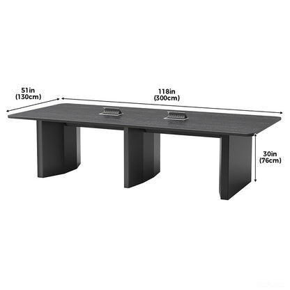 118-inch Spacious Conference Table with Pop-up Power Outlet for Productive Team Meetings product view 2