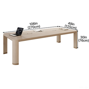 106" L Conference Table with Integrated Cable Management for 6-10 people Conference Rooms and Collaborative product view 2