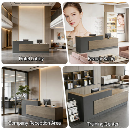 Versatile Reception Desk for Multiple Settings