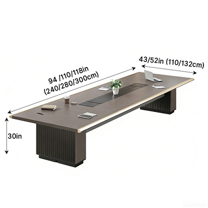 Luxury Conference Table with Cable Management for 8-12 People (94"/110"/118")