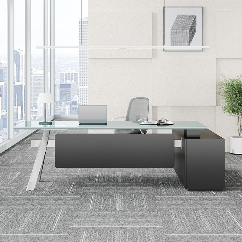 Glass Top Executive Desk for a Cleaner Office