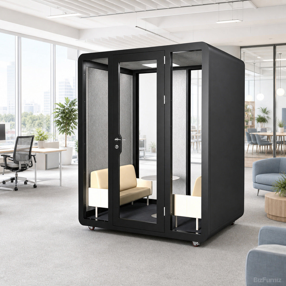 Soundproof Booth with 35±5 dB Noise Reduction and Ventilation product photo 14
