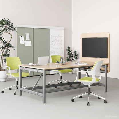 78"L Conference Table | Seats 4–6 | Heavy-duty Structure | Mesh Storage | Ideal for Conference Rooms product view 2