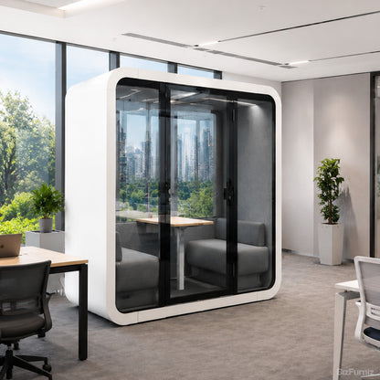 Soundproof Booth with Ventilation, Power Outlets and Mobile Casters product photo 13