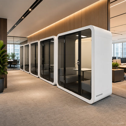 Soundproof Booth with Ventilation, Power Outlets and Mobile Casters product photo 12