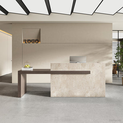 108” Reception Desk with Counter, Drawers, File Hangers & Built-in Power Hub product photo 3
