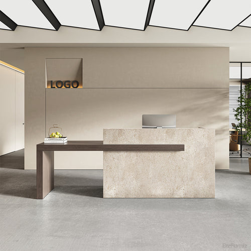 108” Reception Desk with Counter, Drawers, File Hangers & Built-in Power Hub product photo 3