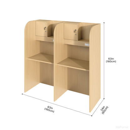 2-Person Study Carrel Dimension