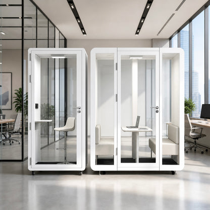 Modular Soundproof Office Pod with Ventilation & Casters product photo 13