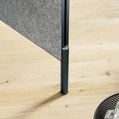 Felt Cubicle Desk Leg Detail