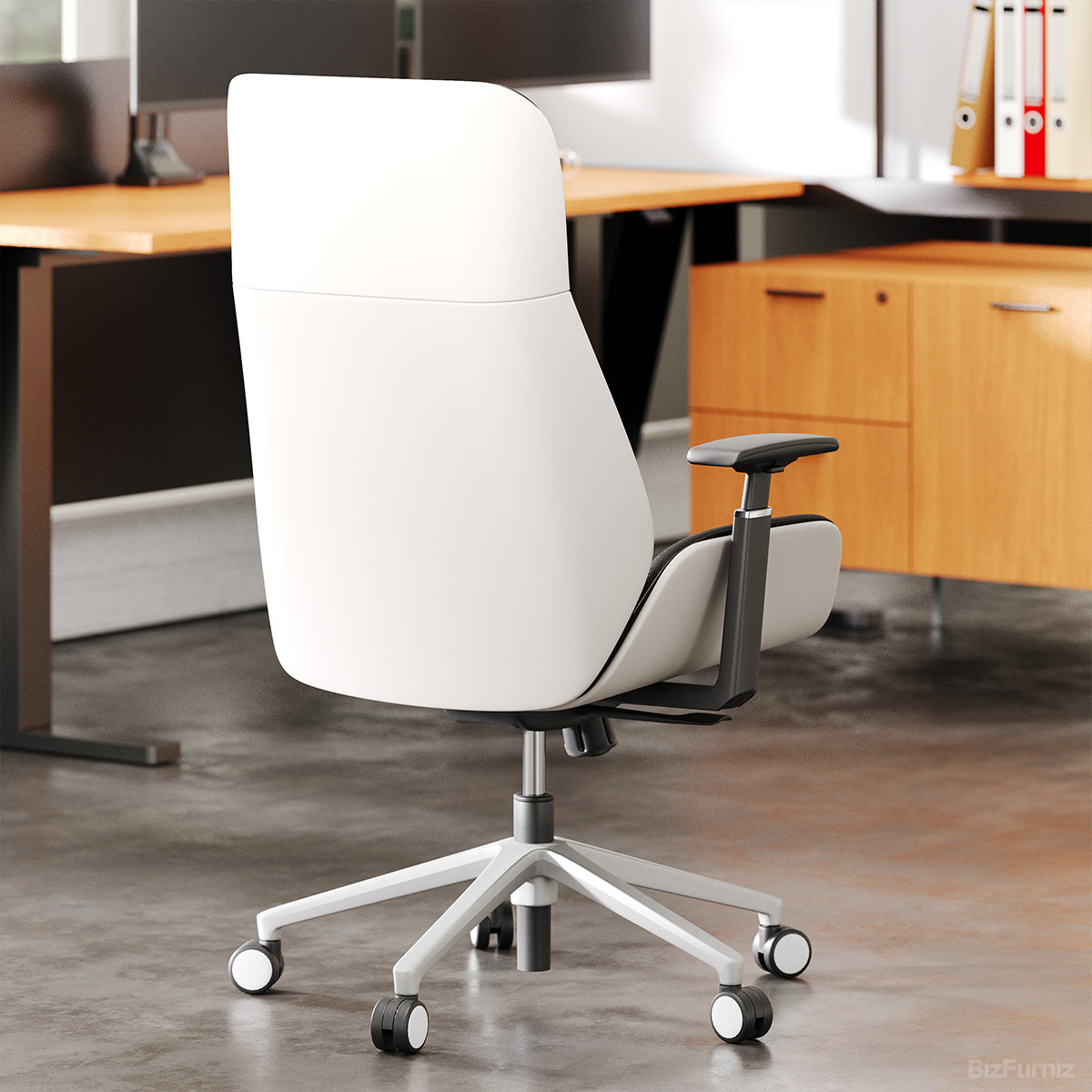 High-Back Executive Office Chair with Ergonomic Reclining Design, 360° Rotation, and Smooth Casters product photo 7