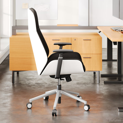 High-Back Executive Office Chair with Ergonomic Reclining Design, 360° Rotation, and Smooth Casters product photo 3