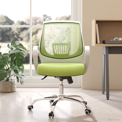 Modern Ergonomic Mesh Office Chair – Adjustable Mid-Back Swivel Desk Chair with Lumbar Support product photo