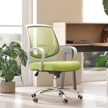 Modern Ergonomic Mesh Office Chair – Adjustable Mid-Back Swivel Desk Chair with Lumbar Support product photo 4