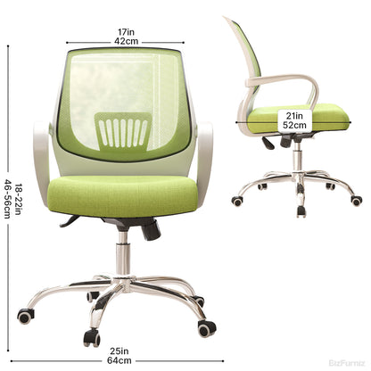 Modern Ergonomic Mesh Office Chair – Adjustable Mid-Back Swivel Desk Chair with Lumbar Support product photo 3