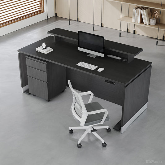 72" L Premium Office Desk with Height-adjustable Function for Modern and Corporate Workspaces