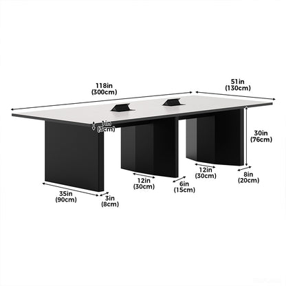 118-inch Spacious Conference Table with Pop-up Power Outlet for Productive Team Meetings product view 12