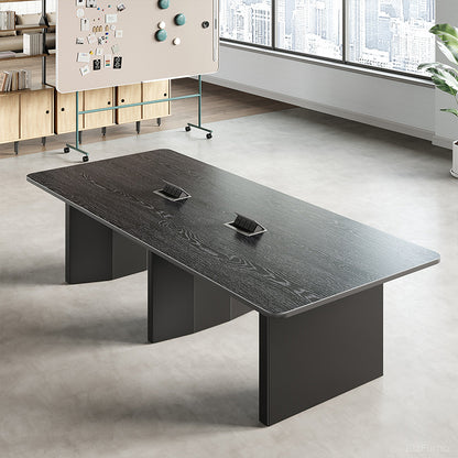 118-inch Spacious Conference Table with Pop-up Power Outlet for Productive Team Meetings for modern office workspace
