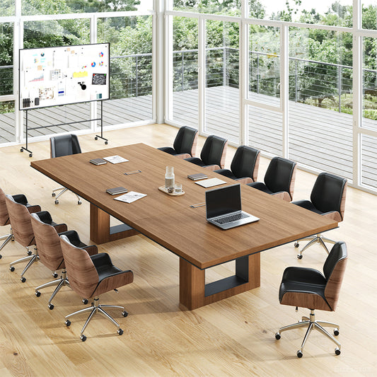 Spacious Conference Table with Cable Management & Durable Surface for Team