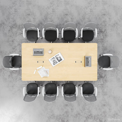 94" Conference Table with Cable Boxes and Reinforced Support Frame for 6-10 People product photo 3