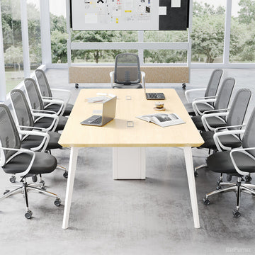 94" Conference Table with Cable Boxes and Reinforced Support Frame for 6-10 People product photo 8