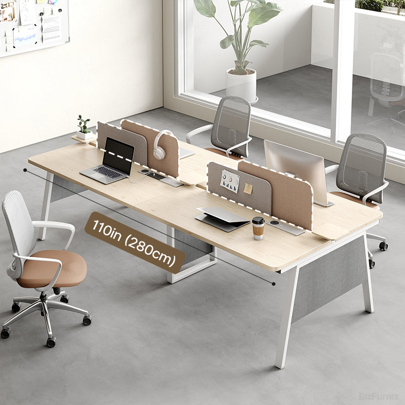 Spacious Desktop with Fabric Panel