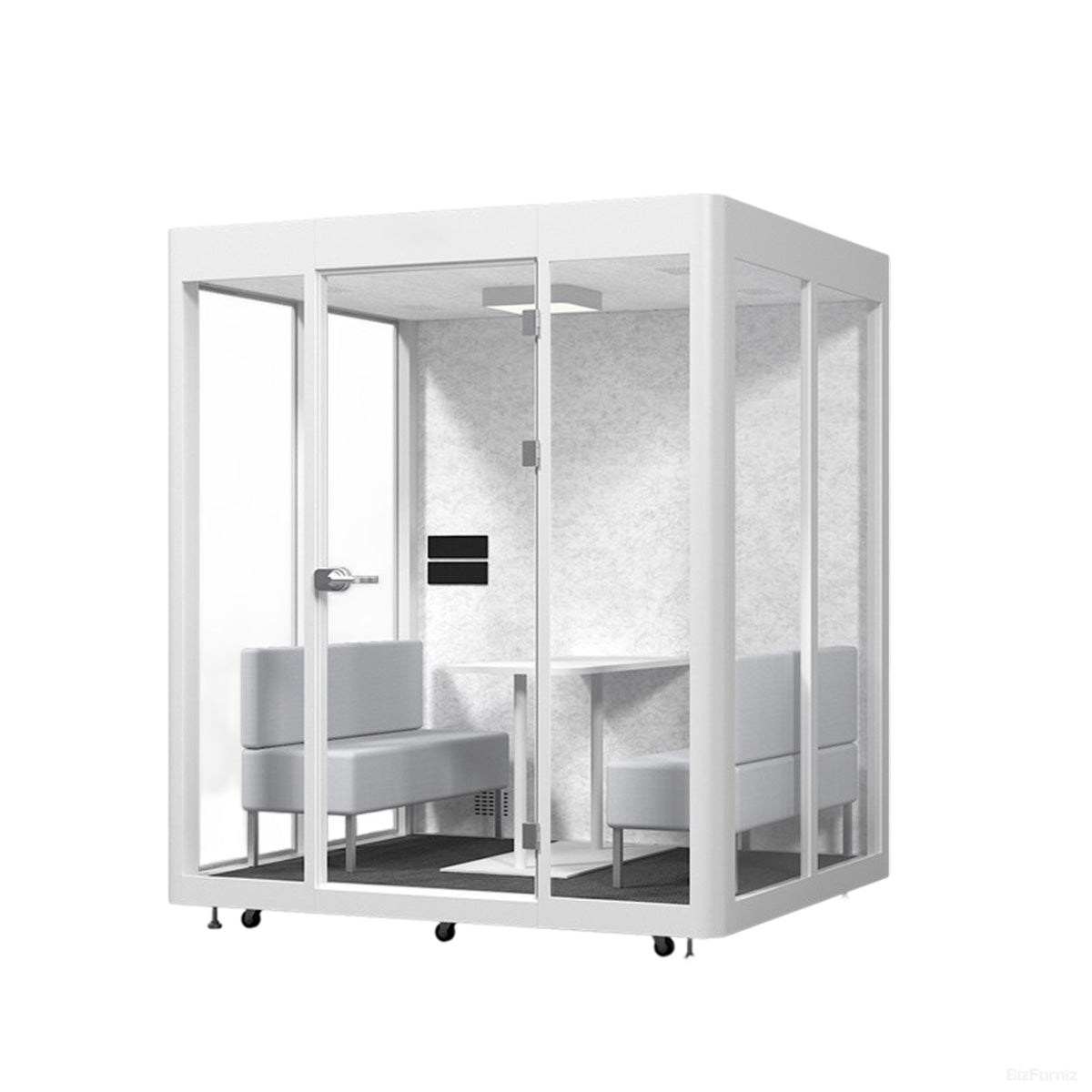 Modular Soundproof Office Pod with Ventilation & Casters product photo 4