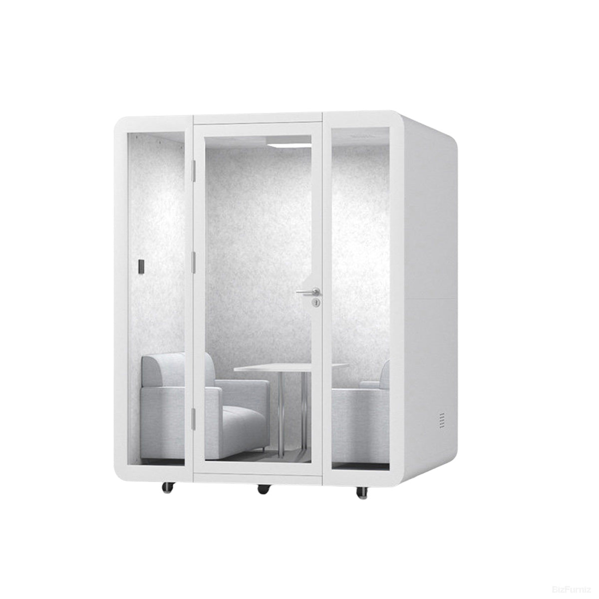 Modular Soundproof Office Pod with Ventilation & Casters product photo 5