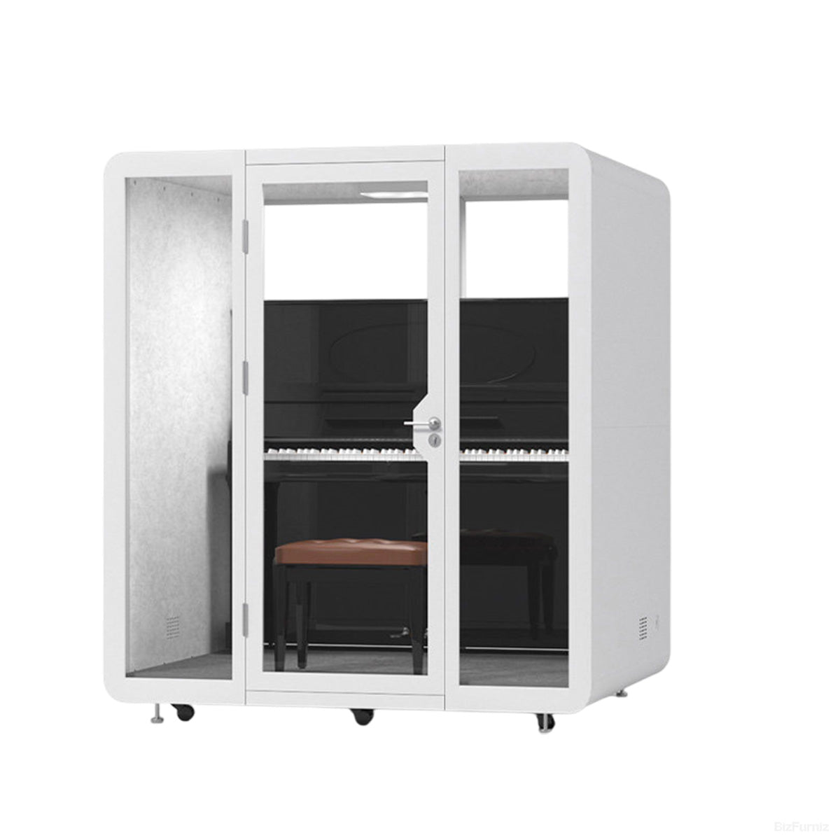 Modular Soundproof Office Pod with Ventilation & Casters product photo 7