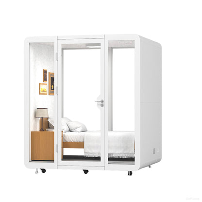 Modular Soundproof Office Pod with Ventilation & Casters product photo 6