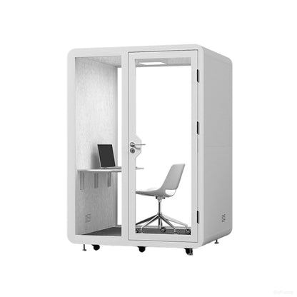 Modular Soundproof Office Pod with Ventilation & Casters product photo 9
