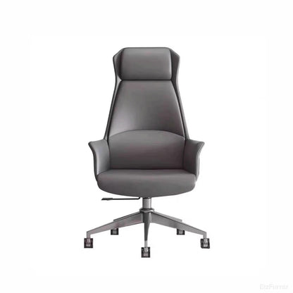 Ergonomic Leather Office Chair with Adjustable Height, Recline and Lumbar Support product view 10