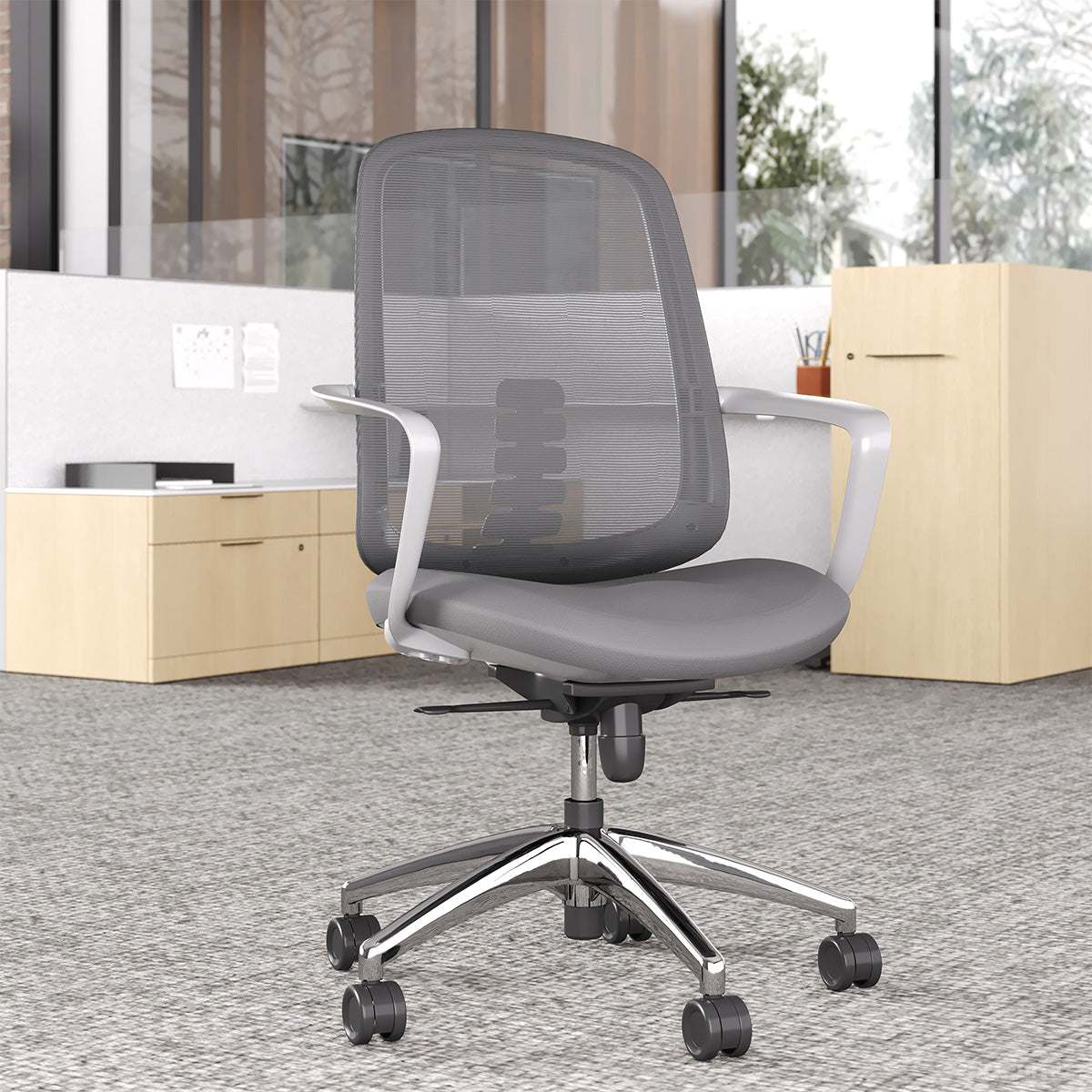 Ergonomic Recline Office Chair with 38-41" Adjustable Height for modern office workspace