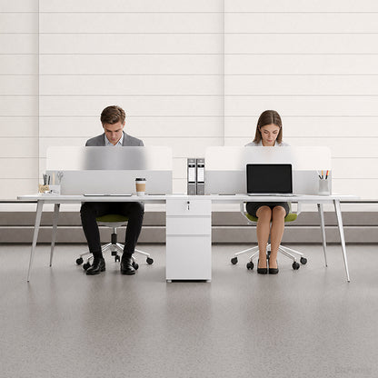 semi-transparent office desk