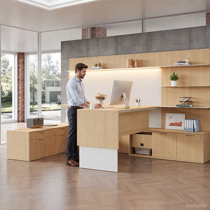 Engineered Wood Office Desk detail image