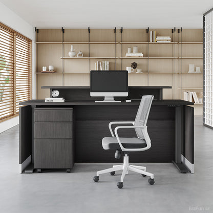 72" L Premium Office Desk with Height-adjustable Function for Modern and Corporate Workspaces
