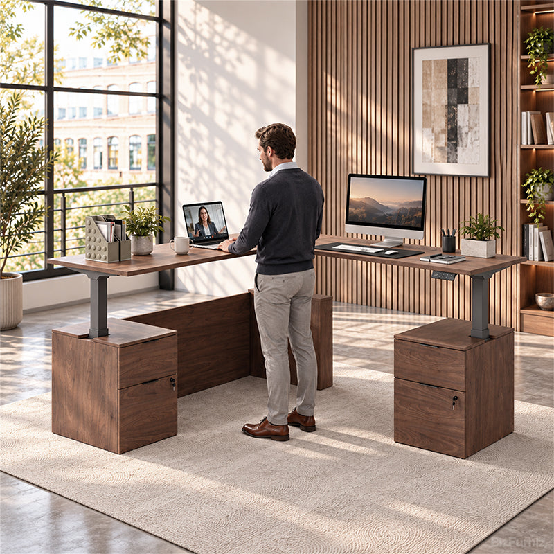 height-adjustable office desk