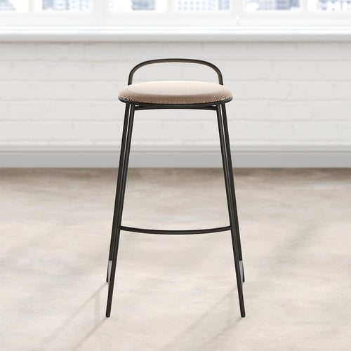 Comfortable Bar Height Stool with Backrest and Footrest for High Desks product view 5
