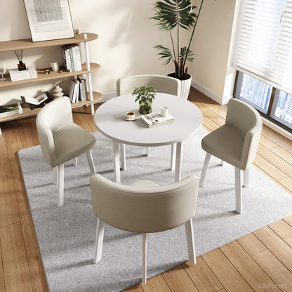 Round Table Set with 4 Chairs