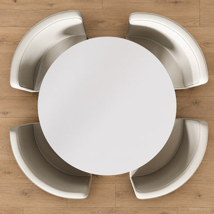 Round Table and 4 Chairs in Reception
